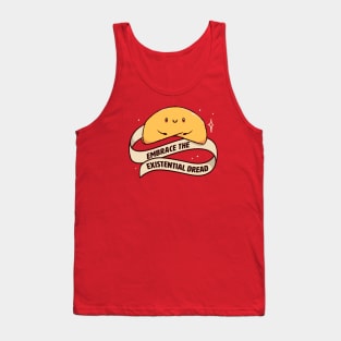 Embrace The Existential Dread Funny Cookie by Tobe Fonseca Tank Top